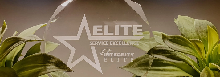 An award that says Elite service excellence.